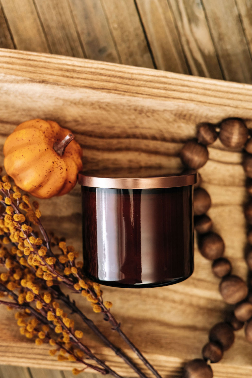 16oz Glass Amber PUMPKIN